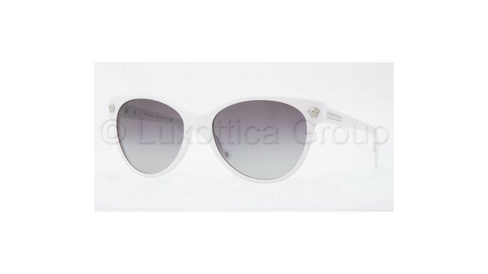 Versace JANUARY JONES VE4214 Single Vision Prescription Sunglasses VE4214-401-11-5617 - Lens Diameter 56 mm, Frame Color White