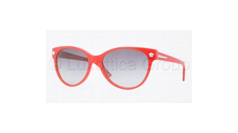 Versace JANUARY JONES VE4214 Single Vision Prescription Sunglasses VE4214-942-11-5617 - Lens Diameter 56 mm, Frame Color Red