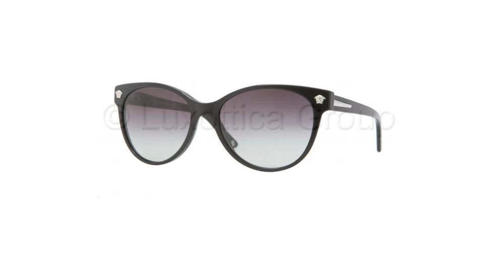 Versace JANUARY JONES VE4214 Single Vision Prescription Sunglasses VE4214-GB1-8G-5617 - Frame Color Black, Lens Diameter 56 mm