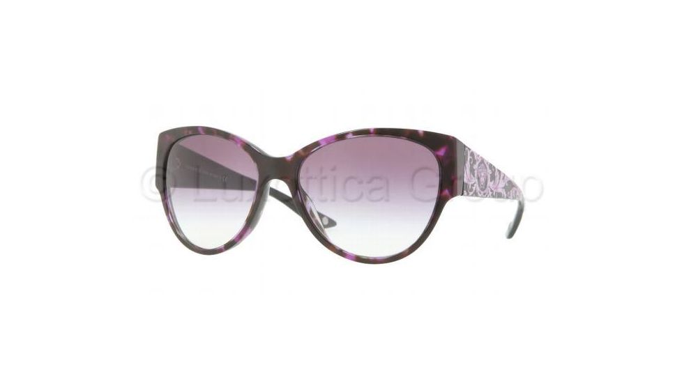 Versace VE4230 Sunglasses 986/8H-6017 - Violet Havana Frame, Violet Gradient Lenses