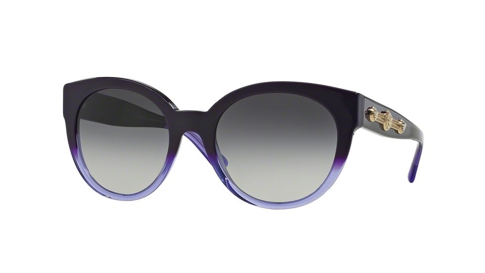 Versace VE4294 Sunglasses 51498G-56 - Violet/transparent Violet Frame, Grey Gradient Lenses