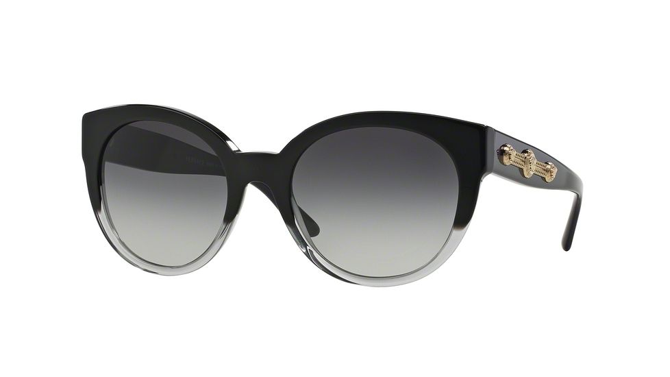 Versace VE4294 Sunglasses 51508G-56 - Black/Crystal Frame, Grey Gradient Lenses