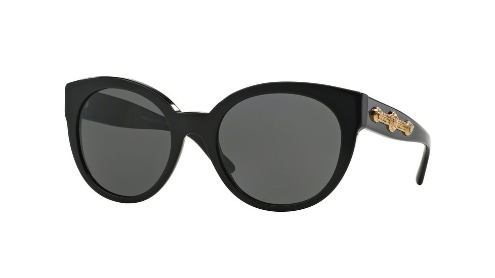 Versace VE4294 Sunglasses GB1/87-56 - Black Frame, Grey Lenses