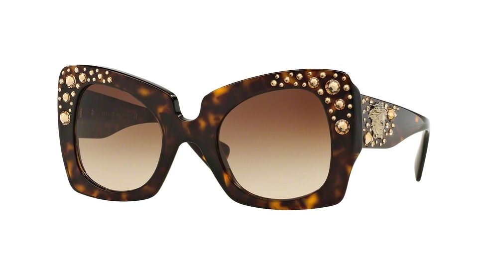 Versace VE4308B Bifocal Prescription Sunglasses VE4308B-108-13-52 - Lens Diameter 52 mm, Frame Color Havana