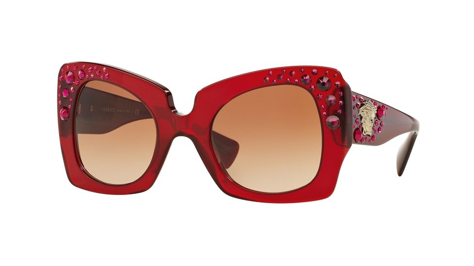 Versace VE4308B Bifocal Prescription Sunglasses VE4308B-517113-52 - Lens Diameter 52 mm, Frame Color Transparent Red