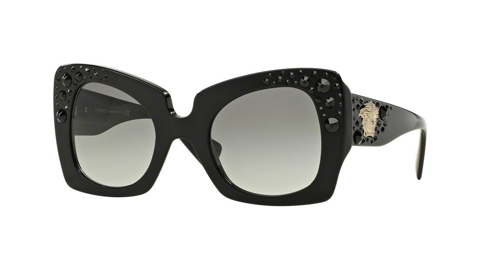 Versace VE4308B Bifocal Prescription Sunglasses VE4308B-GB1-11-52 - Lens Diameter 52 mm, Frame Color Black