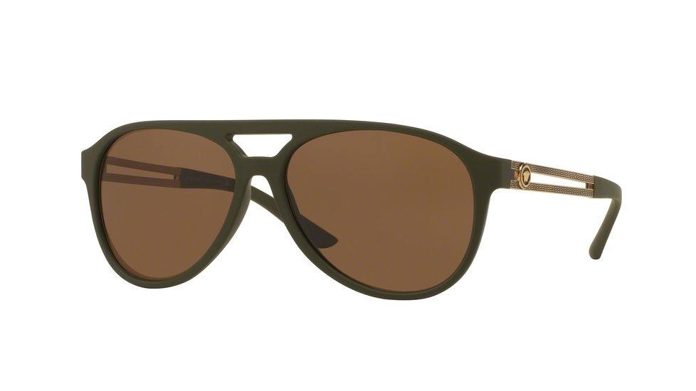 Versace VE4312 Bifocal Prescription Sunglasses VE4312-517573-60 - Lens Diameter 60 mm, Frame Color Green Rubber