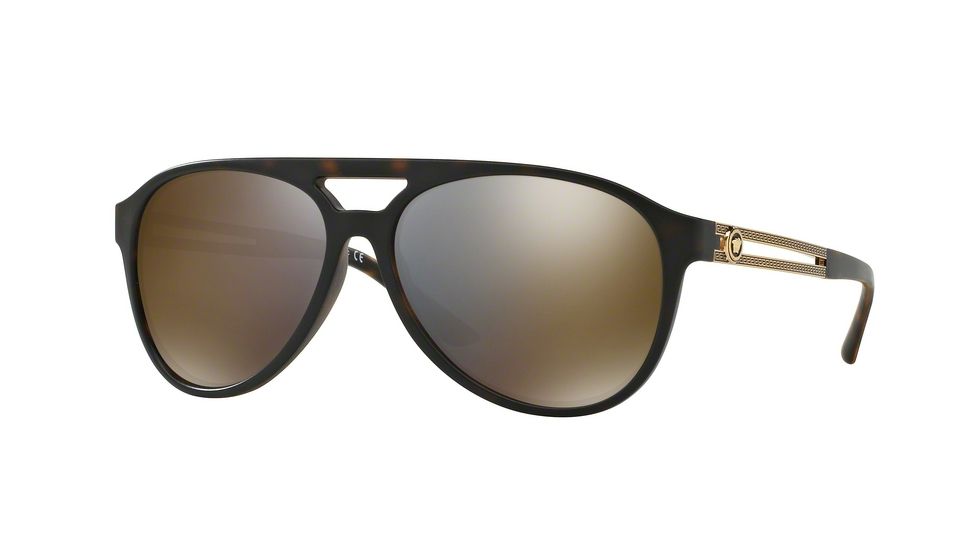 Versace VE4312 Bifocal Prescription Sunglasses VE4312-51814T-60 - Lens Diameter 60 mm, Frame Color Matte Havana