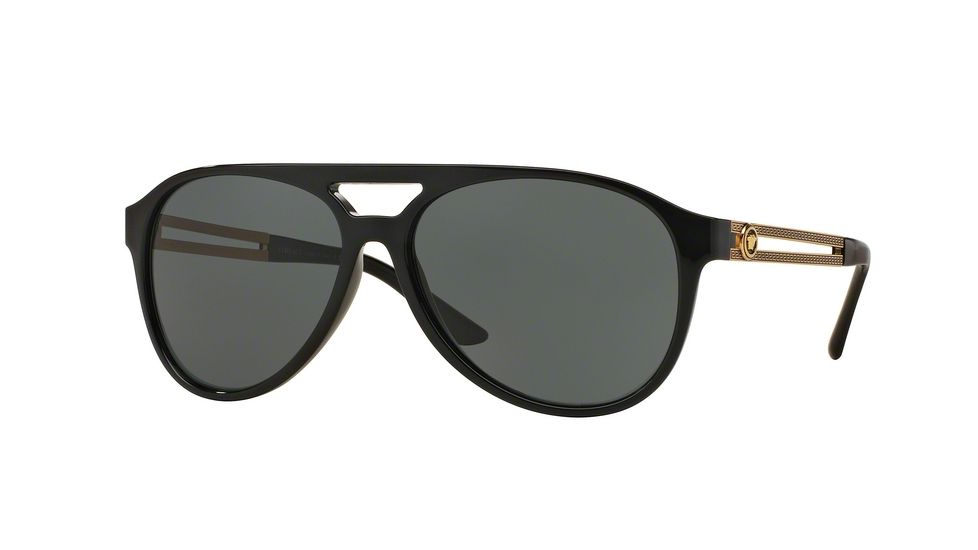 Versace VE4312 Bifocal Prescription Sunglasses VE4312-GB1-71-60 - Lens Diameter 60 mm, Frame Color Black
