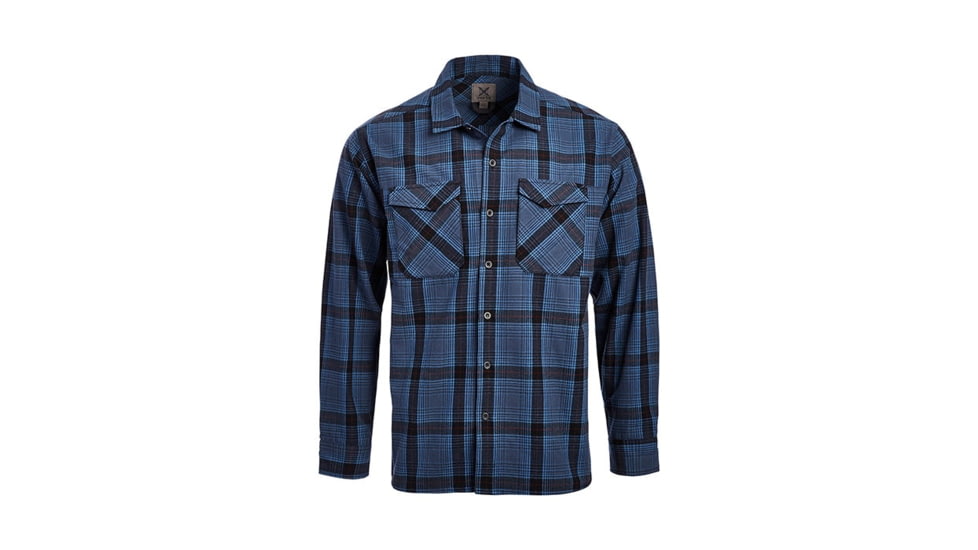 Vertx Canyon River Flannel - Mens, Blue Ridge Plaid, Large, F1 VTX1500 BLRP LARGE