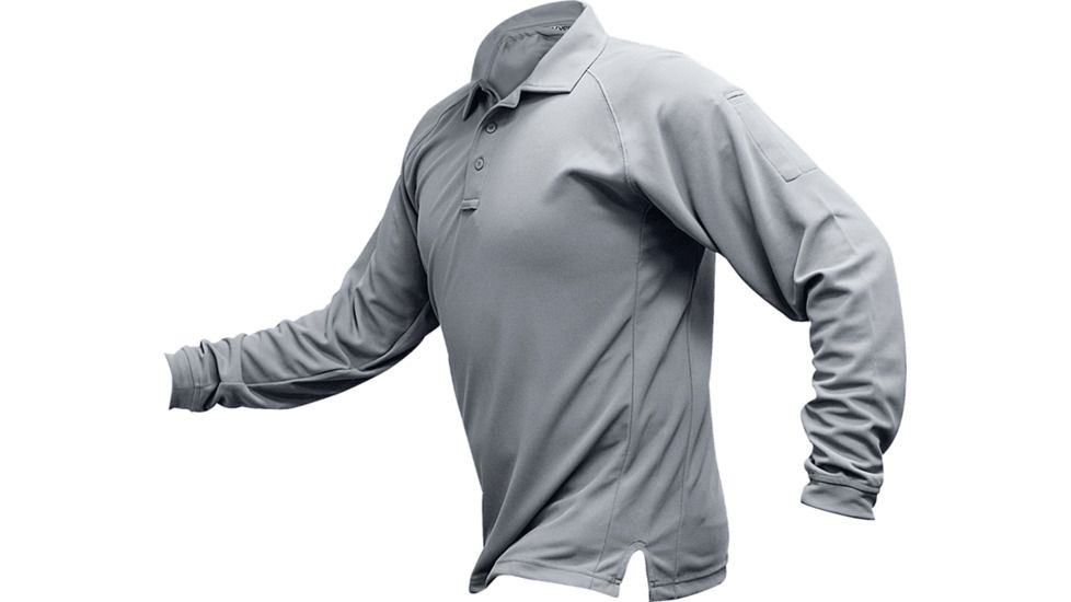 Vertx Coldblack Long Sleeve Polo - Men's, 2XL, Regular, Light Grey, F1 VTX4020P LTG 2XL