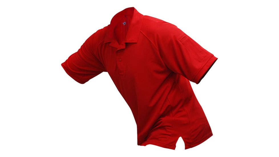 Vertx Men's Coldblack Short Sleeve Polo Shirt, Red, Size Small VTX4000RDP-SMALL