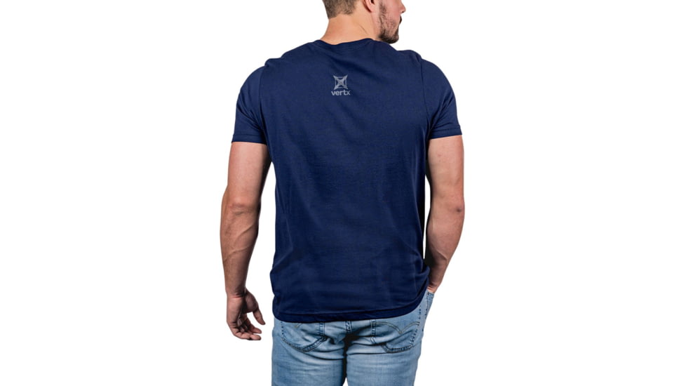 Vertx Patriot Logo Tee T-Shirt - Mens, Blue, Extra Large, F1 VTX9040 NA XLARGE