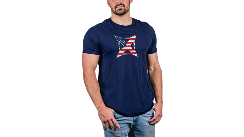 Vertx Patriot Logo Tee T-Shirt - Mens, Blue, Extra Large, F1 VTX9040 NA XLARGE