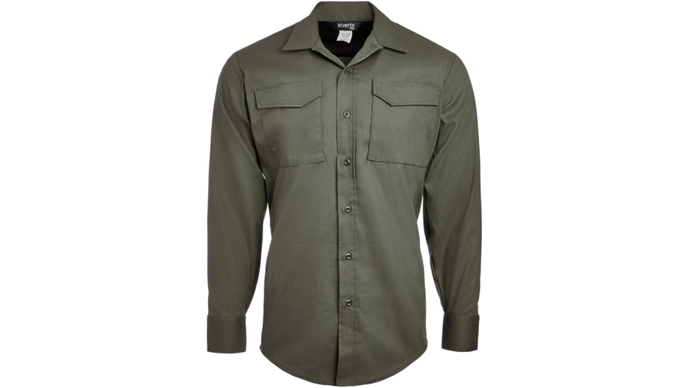 Vertx Phantom Flex Long Sleeve Shirt - Men's, OD Green, Extra Large/Short, F1 VTX8121 OD XLARGE SHORT