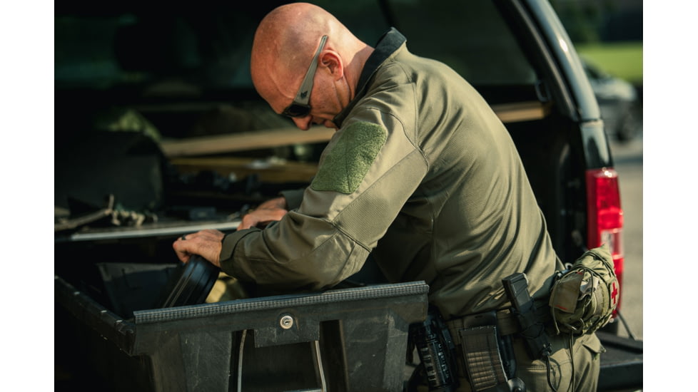 Vertx Recon Flex Combat Shirt - Long Sleeve - Mens, Od Green, Extra Large Regular, F1 VTX1910 OD XLARGE REG