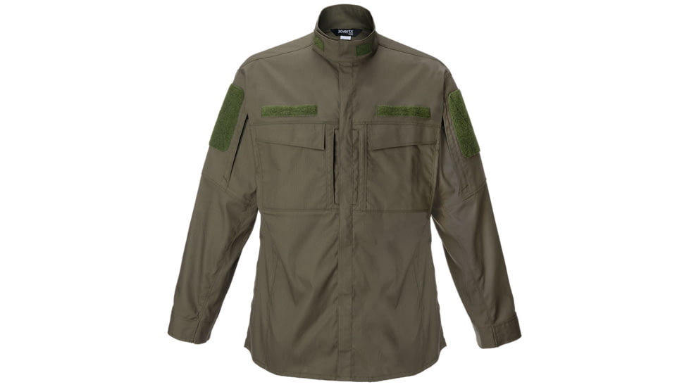 Vertx Recon Flex Garrison Shirt - Long Sleeve - Mens, Od Green, Extra Large Regular, F1 VTX1920 OD XLARGE REG
