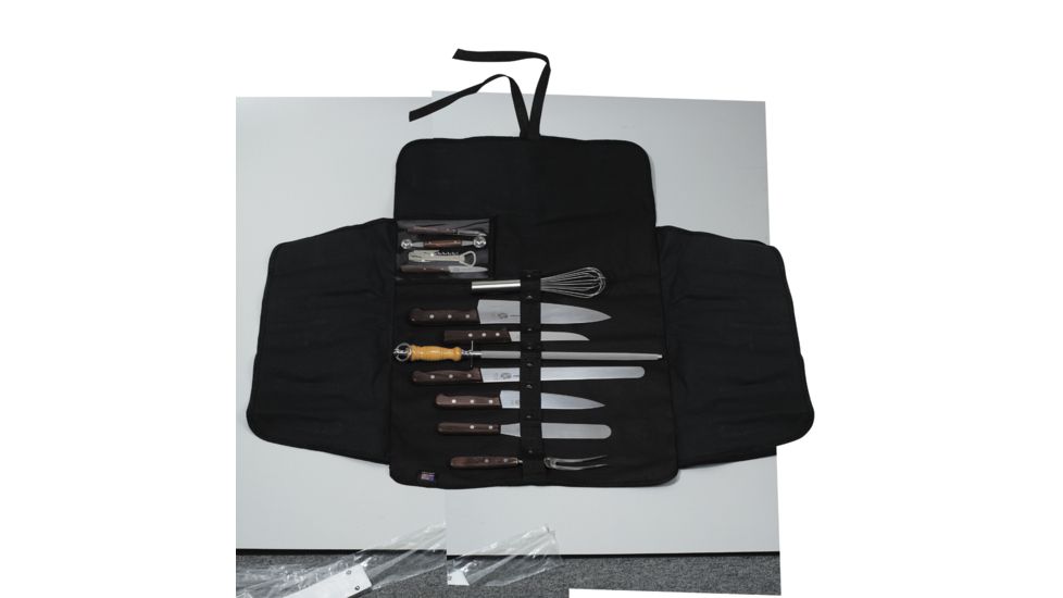 Victorinox 13-Piece Culinary Set Rosewood HDL w/ 44955 canvas roll 46050