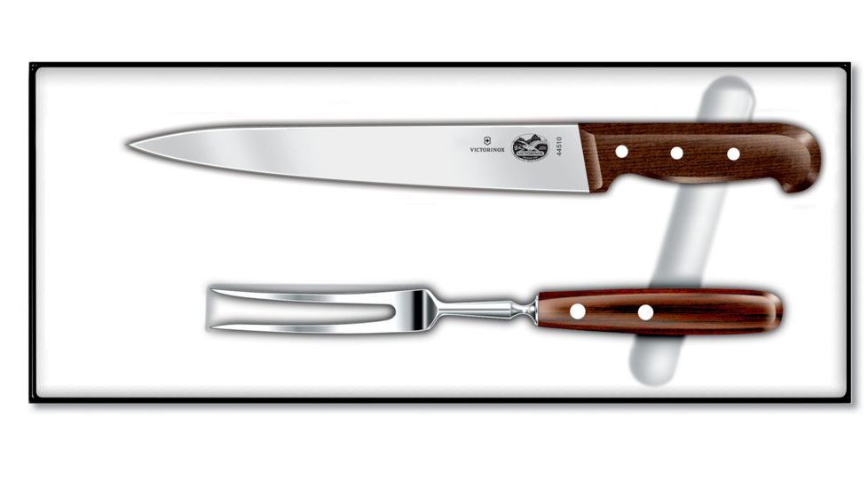 Victorinox 2-Piece Carving Set Rosewood HDL 8in. slicer 10.5in. carving fork 47055