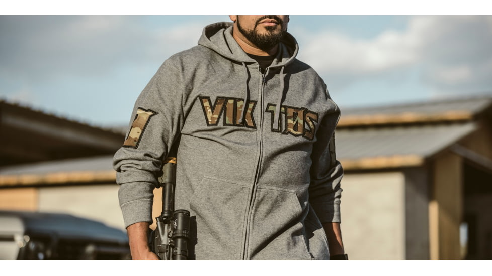 Viktos Gunvent Multicam Hoodie - Mens, Athletic Heather, XL, 1701805