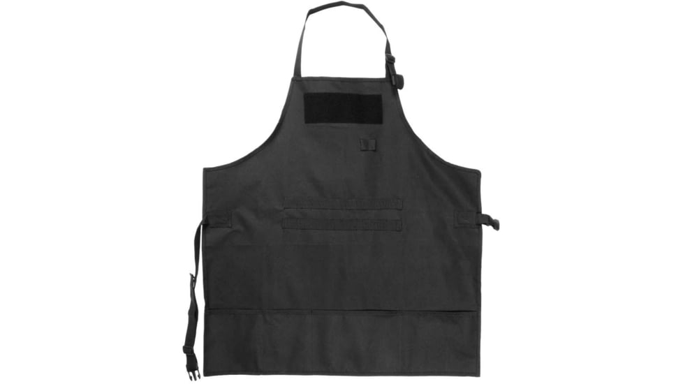 VISM Tactical Apron, Buckle/Snap, PVC, Black CAPR2936B