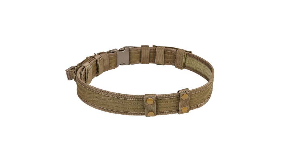 Vism Tactical Shooting / Gun Belt w/ Two Pouches, Tan, Adjustable Waist Size 32 - 49 in CVBLT2978T