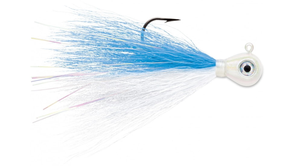 VMC Bucktail Jig, 1/8 oz, Iridescent Shiner, BKJ18-IS