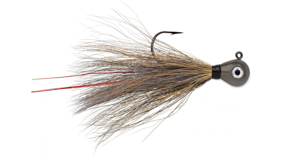 VMC Bucktail Jig, 1/8 oz, Smoke, BKJ18-SMK