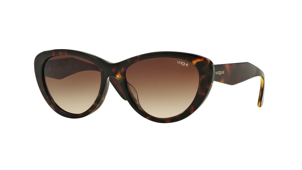 Vogue VO2990SF Single Vision Prescription Sunglasses VO2990SF-W65613-54 - Lens Diameter 54 mm, Frame Color Dark Havana