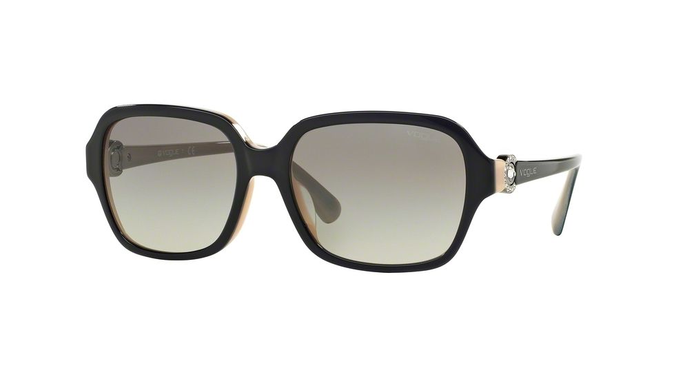 Vogue VO2994BF Single Vision Prescription Sunglasses VO2994BF-235011-57 - Lens Diameter 57 mm, Frame Color Top Dark Blue/opal Powder