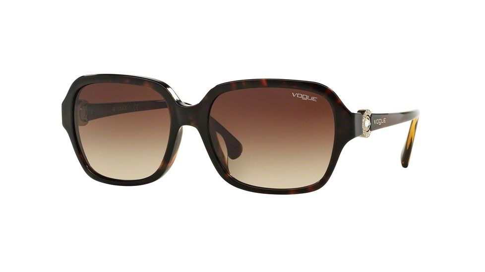 Vogue VO2994BF Single Vision Prescription Sunglasses VO2994BF-W65613-57 - Lens Diameter 57 mm, Frame Color Dark Havana