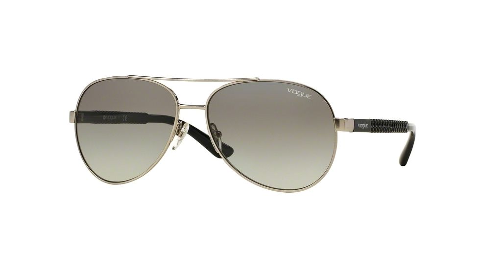 Vogue VO3997S Bifocal Prescription Sunglasses VO3997S-323-11-58 - Lens Diameter 58 mm, Frame Color Brushed Silver