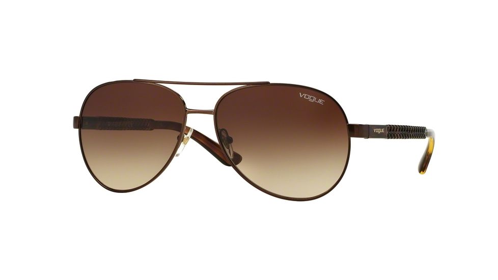 Vogue VO3997S Bifocal Prescription Sunglasses VO3997S-934-13-58 - Lens Diameter 58 mm, Frame Color Brushed Brown