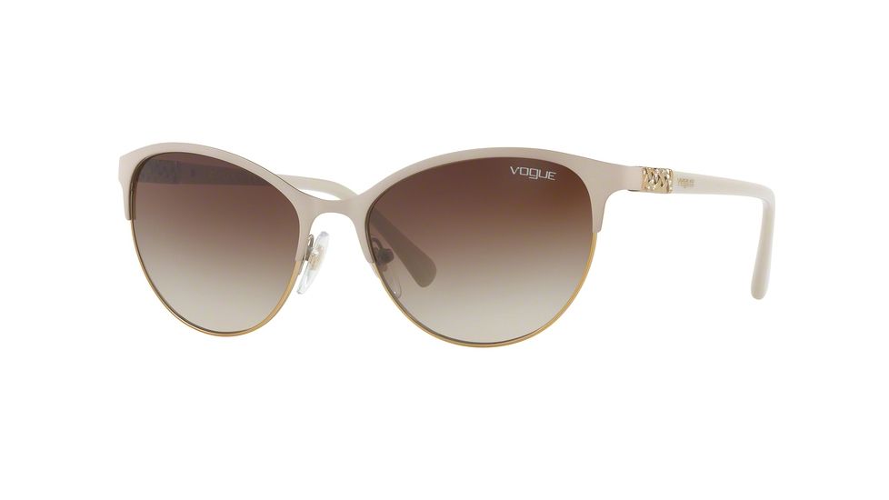 Vogue VO4058SB Bifocal Prescription Sunglasses VO4058SB-996-13-56 - Lens Diameter 56 mm, Frame Color Matte Beige/pale Gold