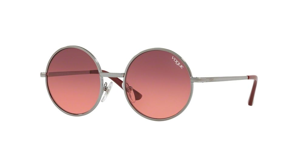 Vogue VO4085S Sunglasses 548/20-50 - Gunmetal Frame, Pink Gradient Violet Lenses