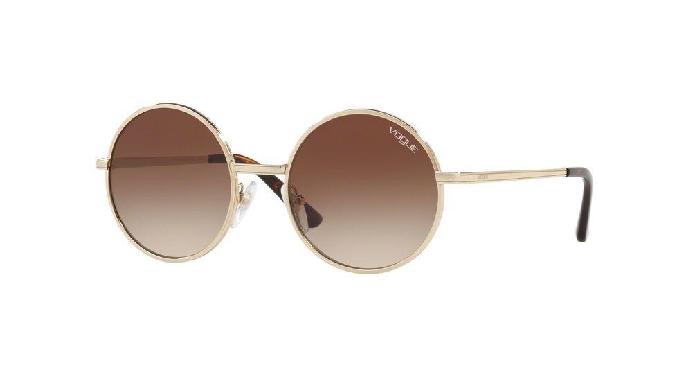 Vogue VO4085S Sunglasses 848/13-50 - Pale Gold Frame, Brown Gradient Lenses