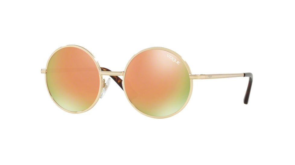 Vogue VO4085S Sunglasses 848/4Z-50 - Pale Gold Frame, Grey Mirror Rose Gold Lenses