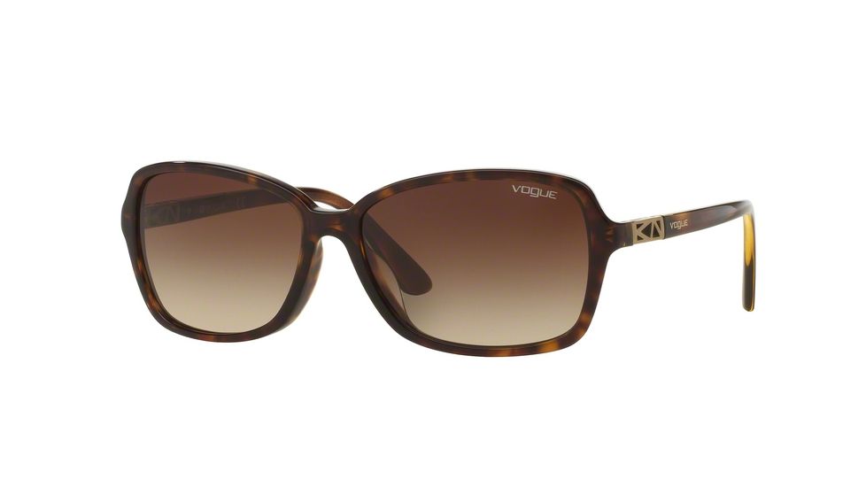 Vogue VO5031SF Single Vision Prescription Sunglasses VO5031SF-W65613-58 - Lens Diameter 58 mm, Frame Color Dark Havana