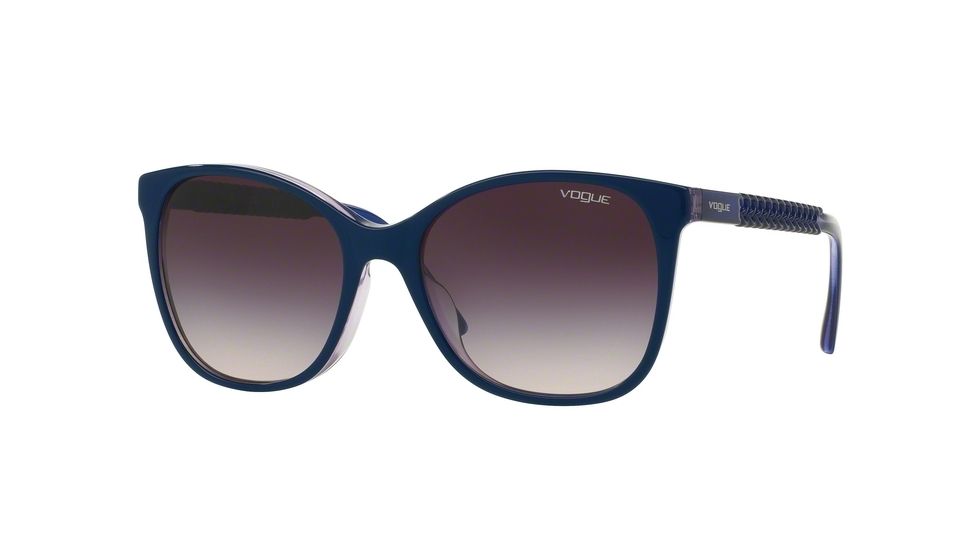 Vogue VO5032SF Bifocal Prescription Sunglasses VO5032SF-238436-54 - Lens Diameter 54 mm, Frame Color Top Dark Blue/violet Transp