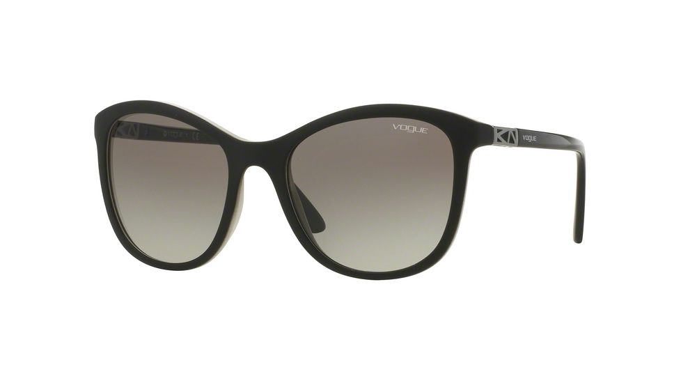Vogue VO5033S Progressive Prescription Sunglasses VO5033S-238911-54 - Lens Diameter 54 mm, Frame Color Top Matte Black/white