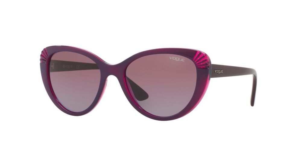 Vogue VO5050S Bifocal Prescription Sunglasses VO5050S-24308H-54 - Lens Diameter 54 mm, Frame Color Top Violet/tr Violet/glitter