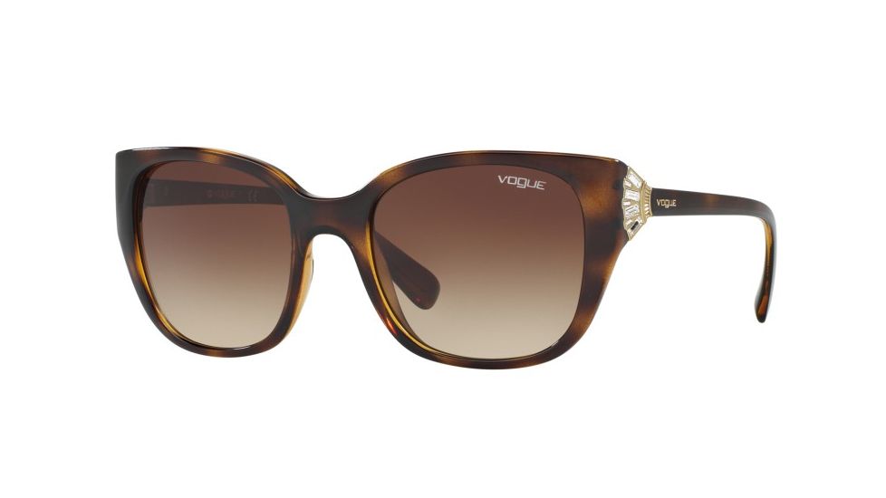 Vogue VO5061SB Progressive Prescription Sunglasses VO5061SB-W65613-53 - Lens Diameter 53 mm, Frame Color Havana