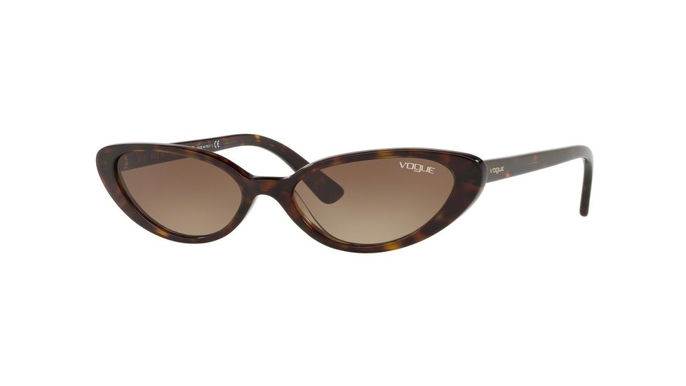 Vogue VO5237S Prescription Sunglasses, 52mm, Dark Havana, VO5237S-W65613-52-SV