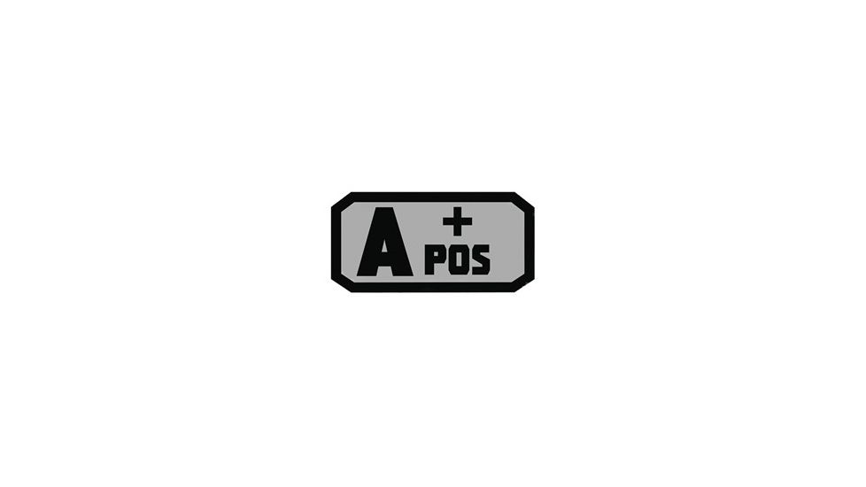 Voodoo Tactical Blood Type Rubber Patch, A+ Pos, Coyote, 07-0991007000