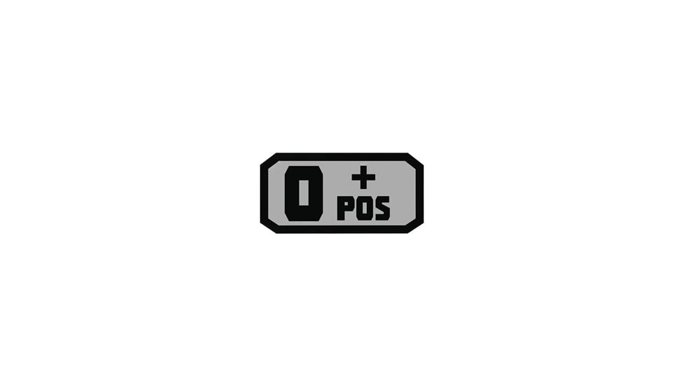 Voodoo Tactical Blood Type Rubber Patch, O+, Coyote, 07-0995007000