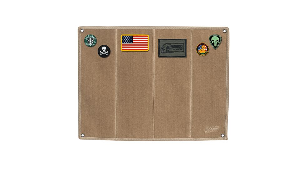 Voodoo Tactical Morale Patch Board With Brush Fabric, Coyote, 07-0068007000