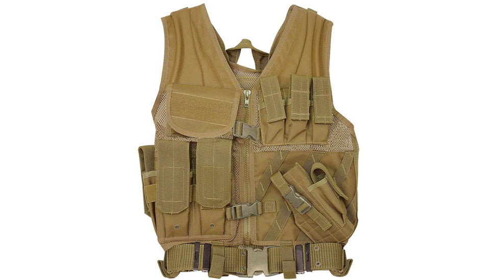 Voodoo Tactical MSP-06 Entry Assault Vest, Coyote, Medium/Extra Large, 20-8112007335