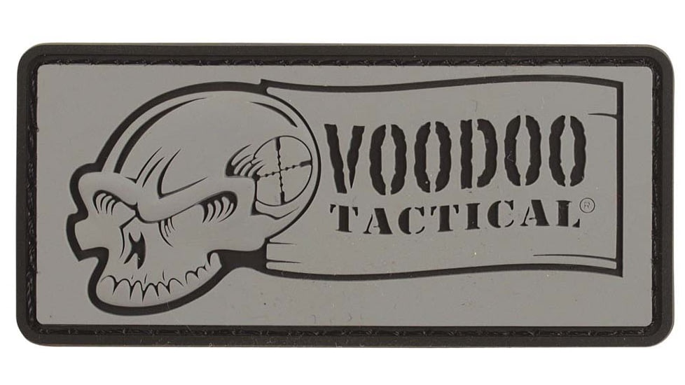 Voodoo Tactical Rubber Patch, Logo, Gray, 07-0981014000