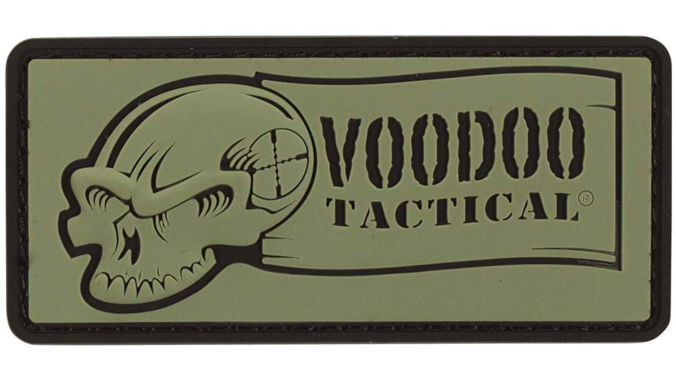 Voodoo Tactical Rubber Patch, Logo, OD Green, 07-0981004000