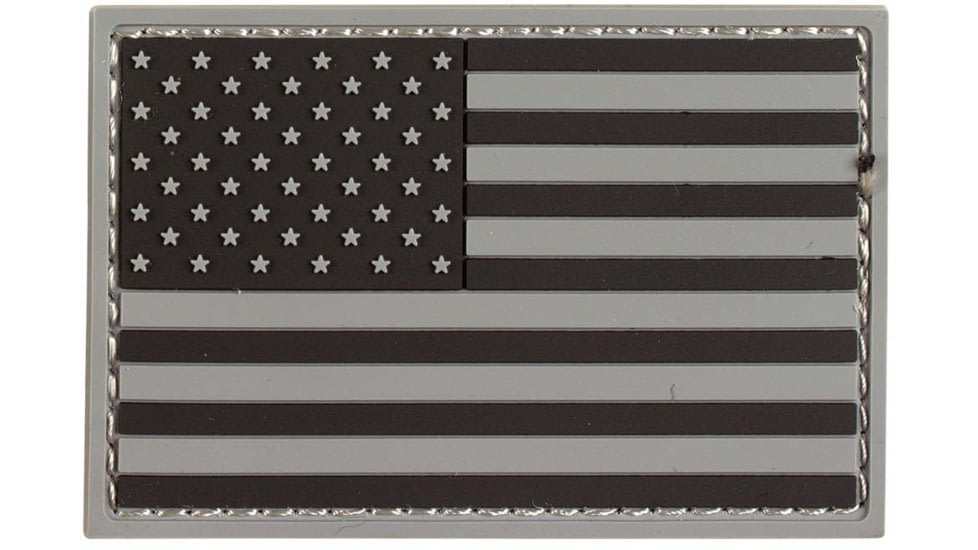 Voodoo Tactical Rubber Patch, USA Flag, Gray, 07-0990014000
